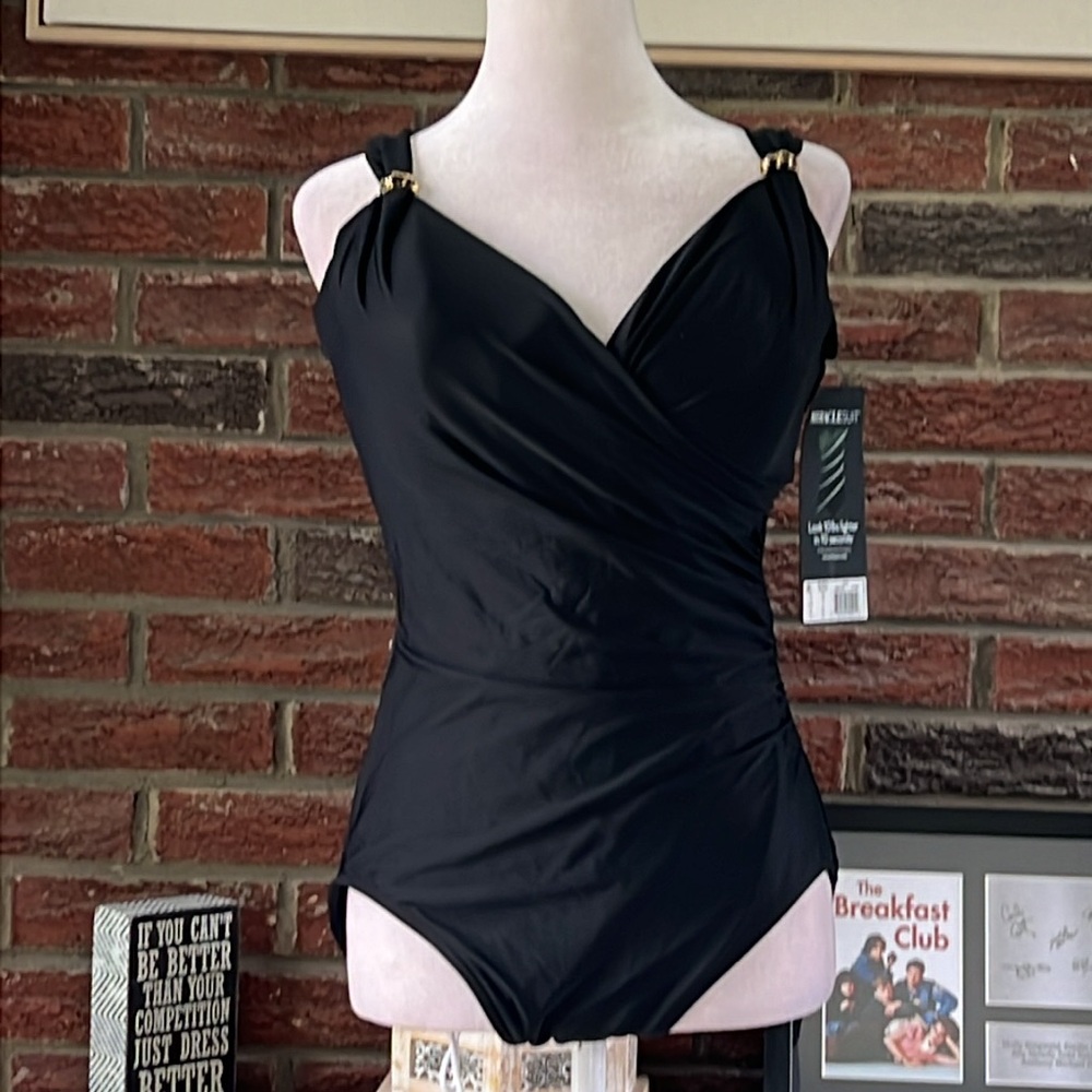 Miraclesuit Siren One Piece Swimsuit NWT Size 16 - Picture 5 of 10